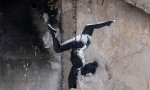 B﻿anksy'nin son çalışması Ukrayna'da ortaya çıktı