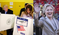 Clinton ve Trump oylarını kullandı