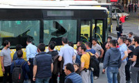 Kağıthane'de polis otobüsüne saldırı