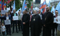 Arjantinli Ermeniler Erdoğan'ı protesto etti