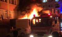 Maltepe'de depo yangını