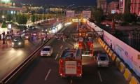 Ankara'da metro inşaatında vinç kazası