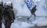 Yunanistan'da olaylı 'Makedonya' gösterisi