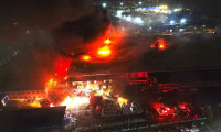 Düzce'deki fabrikada korkutan yangın