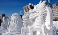  Japonya'daki Kar Festivali'nden muhteşem görüntüler