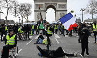 Fransa'da sarı yelekliler gösterilerin 35. haftasında sokaklarda