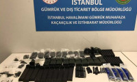 İstanbul'da yolcunun valizlerinden silah parçaları çıktı
