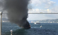 Üsküdar’da tekne yangını