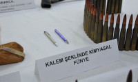 Mardin'de kalem şeklinde 8 kimyasal fünye ele geçirildi