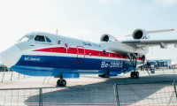 Rus yangın söndürme uçağından test uçuşu 