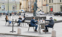 Litvanya'da meydanlar kafeye döndü