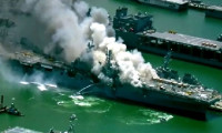 ABD savaş gemisinde yangın: Çok sayıda yaralı var