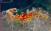 Beyrut'u yıkan patlama böyle görüntülendi