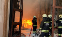 Konya'da, sanayi sitesinde yangın 