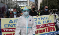 Yunanistan'da sağlık personelinden hükümete protesto