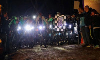 İstanbul'da ilk 'dağ bisikleti gece yarışı' yapıldı