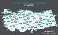 Koca Türkiye'nin yeni korona virüs risk haritasını açıkladı