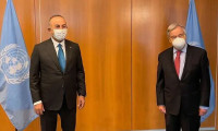 Çavuşoğlu, BM Genel Sekreteri Guterres ile Filistin'i görüştü
