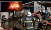 Kereste fabrikası alev alev yandı