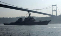 ABD savaş gemisi İstanbul Boğazı'nda