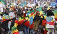 Etiyopya'da Tigraylı isyancılara karşı protesto