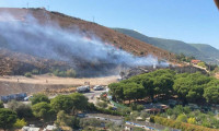 İzmir'in iki ilçesinde orman ve makilik yangını