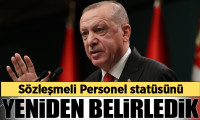 Erdoğan: Sözleşmeli Personel statüsünü yeniden belirledik
