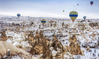 Ocak ayında Kapadokya'ya turist akını