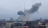 Kiev'de televizyon kulesi vuruldu: Yayınlar kesildi