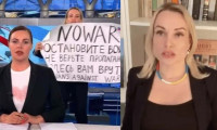 Rus televizyonunda şoke eden protesto