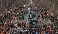 İspanya'da çiftçilerin protestosu