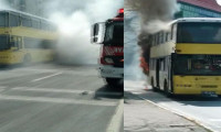 Beyoğlu'nda çift katlı İETT otobüsünde yangın