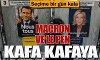 Fransa'da seçimlere bir gün kala Macron ve Le Pen kafa kafaya