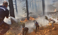 Mersin'deki orman yangınına müdahaleler sürüyor