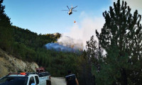 Kütahya'daki orman yangını için MSB'den 8 helikopter