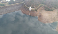 Gökçe Barajı'nda su seviyesi azaldı
