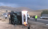 Sivas'ta yolcu otobüsü devrildi: 7 ölü 