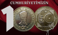  Cumhuriyet'in 100. yılına özel madeni 5 Türk lirası yarın tedavülde