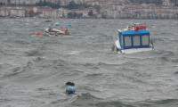 Kocaeli'de fırtına nedeniyle 7 balıkçı teknesi battı