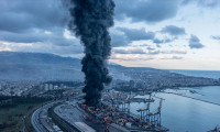 MSB açıkladı: İskenderun Limanı'ndaki yangın söndürüldü