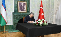 Özbekistan Cumhurbaşkanı, Büyükelçiilikte taziye defterini imzaladı