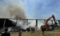 Şanlıurfa'da fabrika yangını