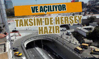Taksim'de trafik açılıyor