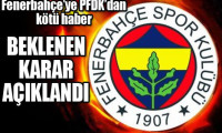 Fenerbahçe'ye TFF'den şok ceza