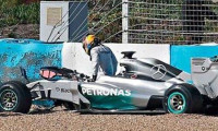 F1 pilotu kaza yaptı