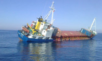 Marmara'da gemi yan yattı