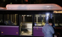Beyoğlu'nda belediye otobüsüne molotoflu saldırı