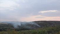 Bulgaristan'daki yangının alevleri Edirne'den görülüyor