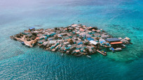 10 dönümlük adada 1200 kişi yaşıyor