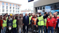 Erdoğan'dan akaryakıt istasyonu çalışanlarını ziyaret